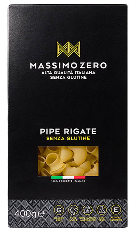 MASSIMO ZERO PIPE RIGATE 400 G - farmaidea24.com