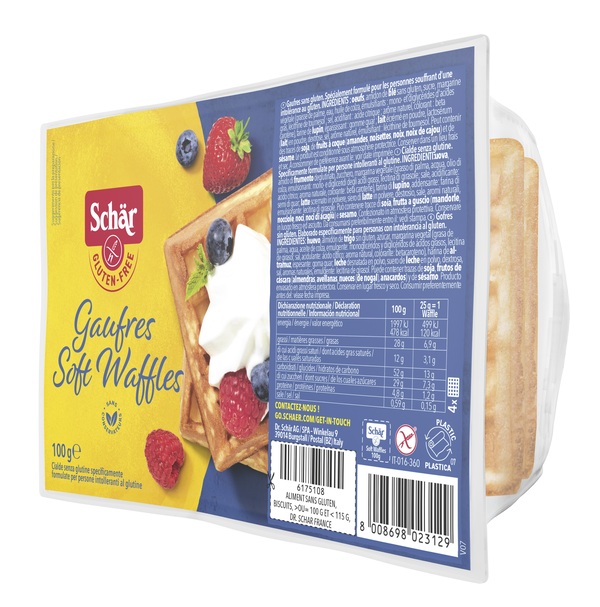 SCHAR GAUFRE SOFT WAFFLES 100 G - farmaidea24.com
