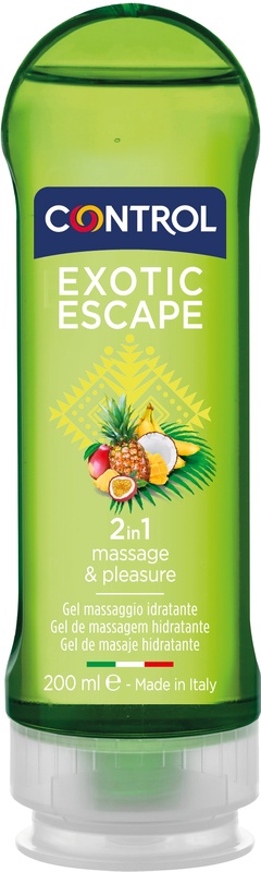 CONTROL GEL PER MASSAGGI EXOTIC ESCAPE 200 ML - farmaidea24.com