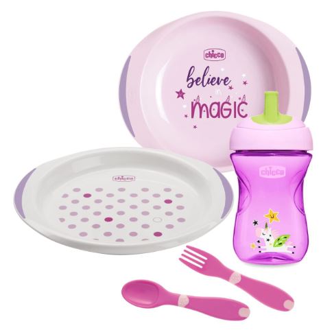 CHICCO SET PAPPA 12 MESI+ ROSA - farmaidea24.com