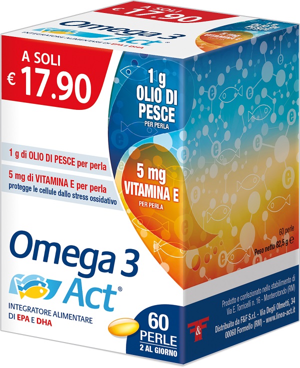 OMEGA 3 ACT 1G 60 PERLE - farmaidea24.com
