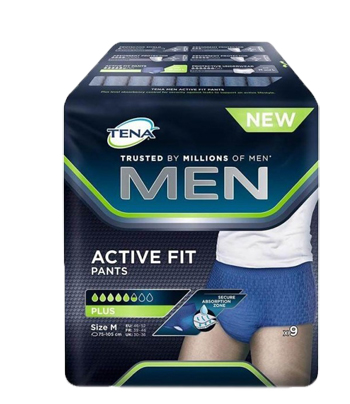 PULL UP UOMO TENA MEN PANTS ACTIVE FIT M 9 PEZZI - farmaidea24.com