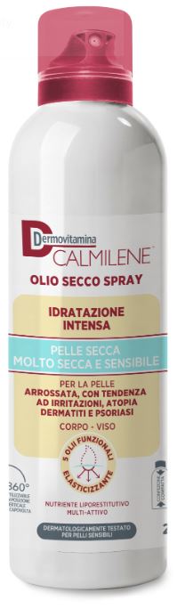 DERMOVITAMINA CALMILENE OLIO SECCO SPRAY IDRATAZIONE INTENSA PER PELLE SECCA, MOLTO SECCA E SENSIBILE 200 ML - farmaidea24.com