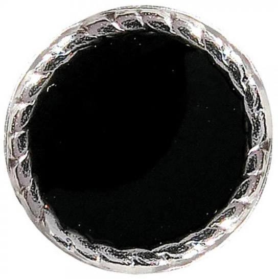 ORECCHINI STERILI IN135C NIOBIO DISCO NERO - farmaidea24.com