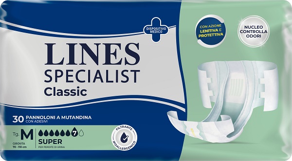 PANNOLONE A MUTANDA LINES SPECIALIST CLASSIC SUPER MM 30 PEZZI - farmaidea24.com