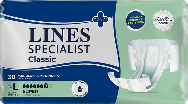 PANNOLONE A MUTANDA LINES SPECIALIST CLASSIC SUPER MG 30 PEZZI - farmaidea24.com