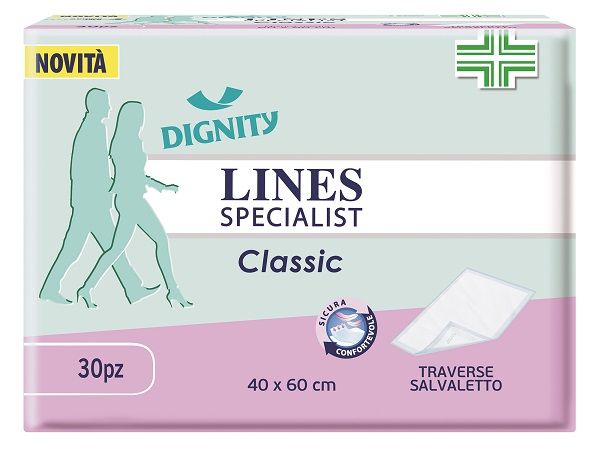 TRAVERSA PER INCONTINENZA LINES SPECIALIST CLASSIC 40X60 CM 30 PEZZI - farmaidea24.com