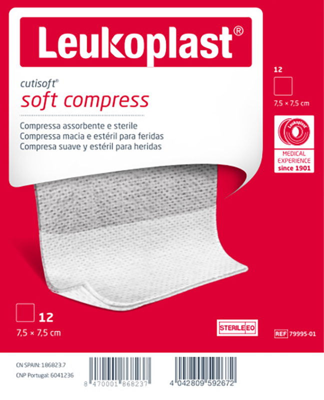 GARZA IDROFILA COMPRESSA CUTISOFT TESSUTO NON TESSUTO 7,5X7,5 CM 12 PEZZI - farmaidea24.com