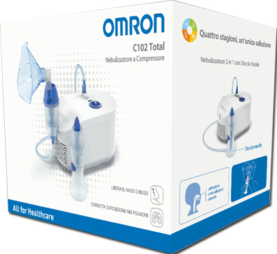 NEBULIZZATORE A PISTONE OMRON C102 TOTAL - farmaidea24.com