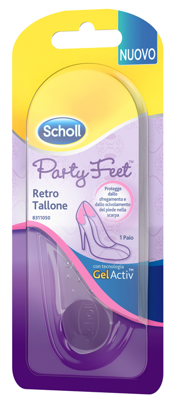 PLANTARE ORTOPEDICO PER RETRO TALLONE PARTY FEET SCHOLL GEL ACTIV 1 PAIO - farmaidea24.com