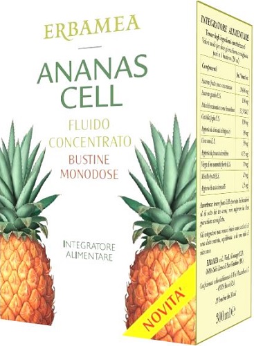 ANANAS CELL FLUIDO CONCENTRATO 15 BUSTINE 20 ML - farmaidea24.com