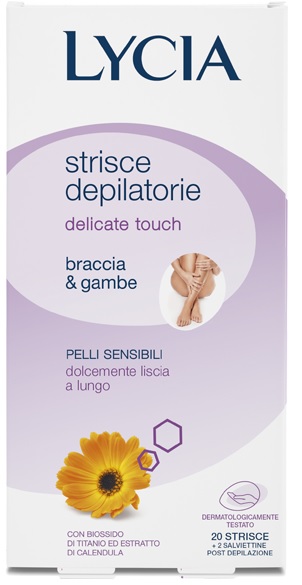 LYCIA 20 STRISCE BRACCIA/GAMBE PELLI DELICATE 12 PEZZI - farmaidea24.com