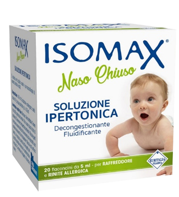 SOLUZIONE IPERTONICA ISOMAX NASO CHIUSO 20 FLACONCINI DA 5 ML - farmaidea24.com