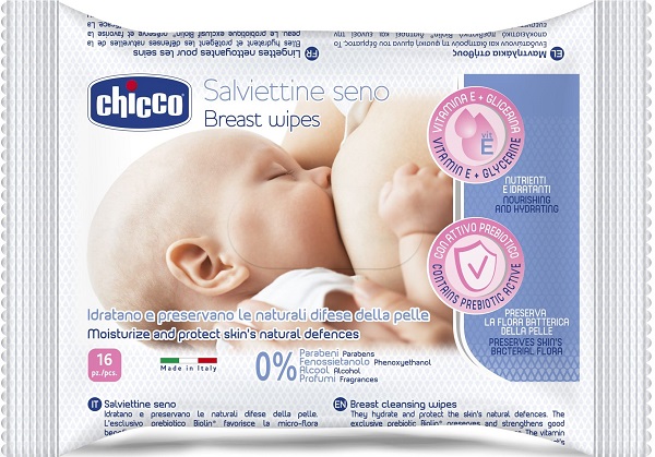 CHICCO SALVIETTE DETERGENTI PER IL SENO 16 PEZZI - farmaidea24.com