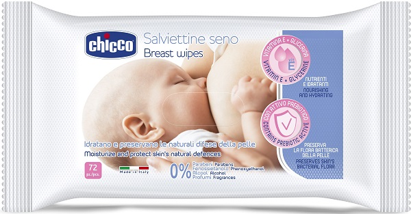 CHICCO SALVIETTE DETERGENTI PER IL SENO 72 PEZZI - farmaidea24.com