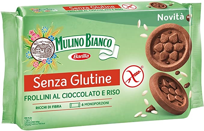 MULINO BIANCO SENZA GLUTINE FROLLINI AL CIOCCOLATO E RISO 6 MONOPORZIONI DA 41,66 G - farmaidea24.com