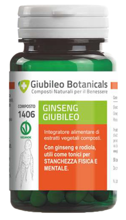 GIUBILEO BOTANICALS GINSENG 30 CAPSULE - farmaidea24.com