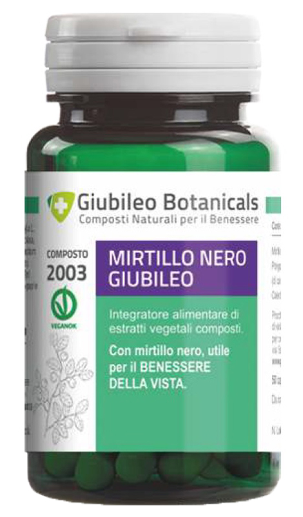 GIUBILEO BOTANICALS MIRTILLO NERO 50 CAPSULE - farmaidea24.com