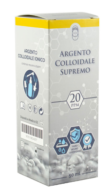 ARGENTO COLLOIDALE SUPREMO 20PPM CERTIFICATO SPRAY CON CONTAGOCCE + EROGATORE NASO + EROGATORE GOLA + EROGATORE PELLE - farmaidea24.com
