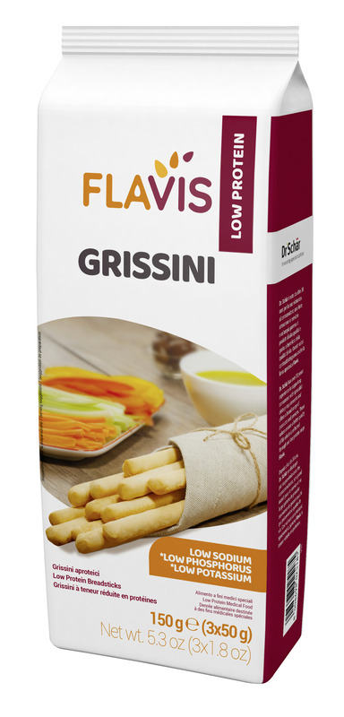 FLAVIS GRISSINI APROTEICI 3 PORZIONI DA 50 G - farmaidea24.com