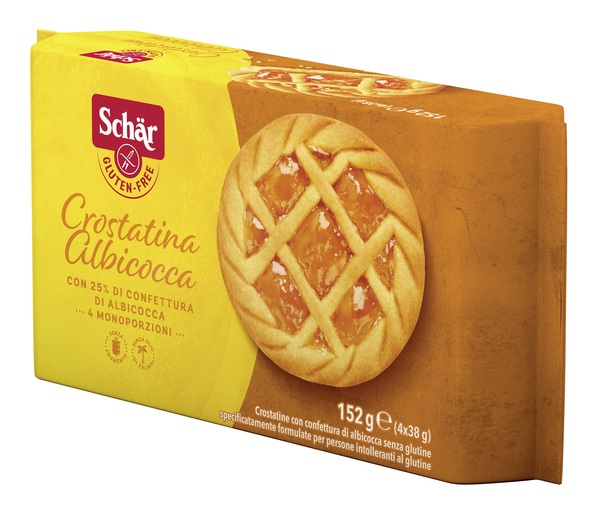 SCHAR CROSTATINA CON CONFETTURA DI ALBICOCCA 4 MONOPORZIONI DA 35 G - farmaidea24.com