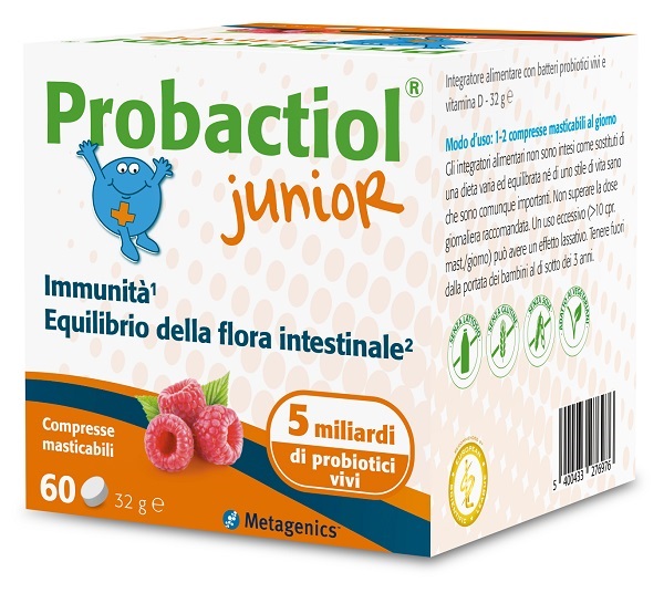 PROBACTIOL JUNIOR 60 COMPRESSE MASTICABILI NEW - farmaidea24.com