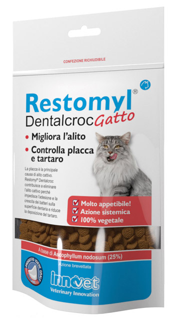 RESTOMYL DENTALCROC GATTO BUSTA 60 G - farmaidea24.com