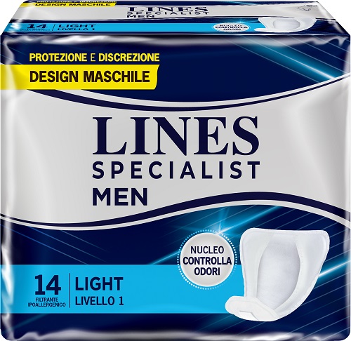 PANNOLONI LINES SPECIALIST MEN LIVELLO 1 14 PEZZI - farmaidea24.com