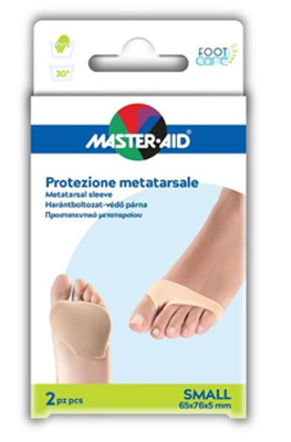 PROTEZIONE IN GEL E TESSUTO  MASTER-AID FOOTCARE PER METATARSO SMALL 2 PEZZI G2 - farmaidea24.com