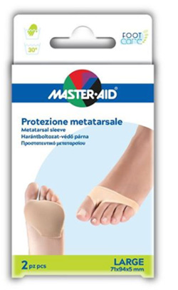 PROTEZIONE IN GEL E TESSUTO MASTER-AID FOOTCARE PER METATARSO LARGE 2 PEZZI G3 - farmaidea24.com