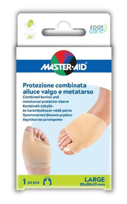 PROTEZIONE MASTER-AID FOOTCARE PER ALLUCE VALGO E METATARSO LARGE 1 PEZZO D8 - farmaidea24.com