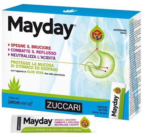 MAYDAY SOSPENSIONE PER USO ORALE ALLA MENTA 24 BUSTINE 10 ML - farmaidea24.com