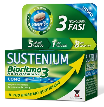 SUSTENIUM BIORITMO3 UOMO ADULTO 30 COMPRESSE - farmaidea24.com