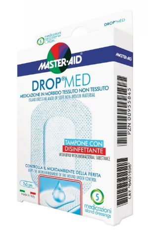 MEDICAZIONE MASTER-AID DROP MED 10 X 10 CM 5 PEZZI - farmaidea24.com