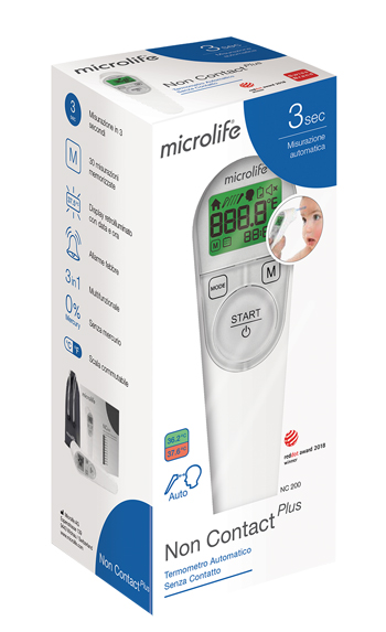 TERMOMETRO FRONTALE MICROLIFE NO CONTACT PLUS NC200 - farmaidea24.com