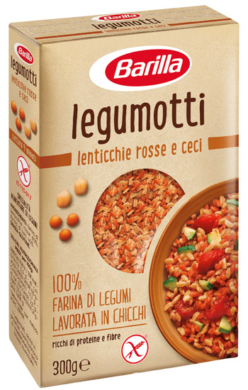 BARILLA LEGUMOTTI LENTICCHIE ROSSE E CECI 300 G - farmaidea24.com