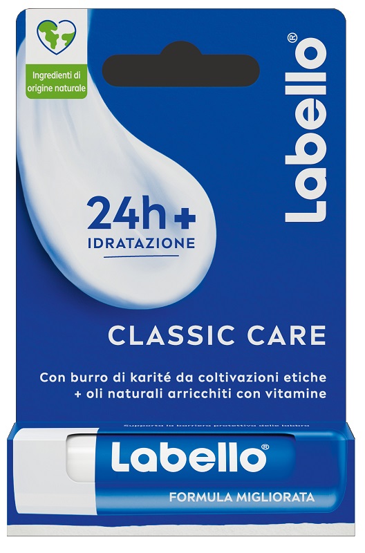 LABELLO CLASSIC CARE STICK 24H IDRATAZIONE FONDENTE SULLE LABBRA 5,5 ML - farmaidea24.com