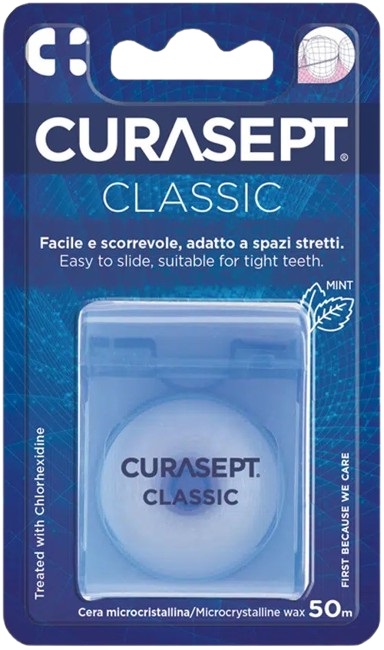 CURASEPT FLOSS CLASSIC CERATO CLOREXIDINA - farmaidea24.com