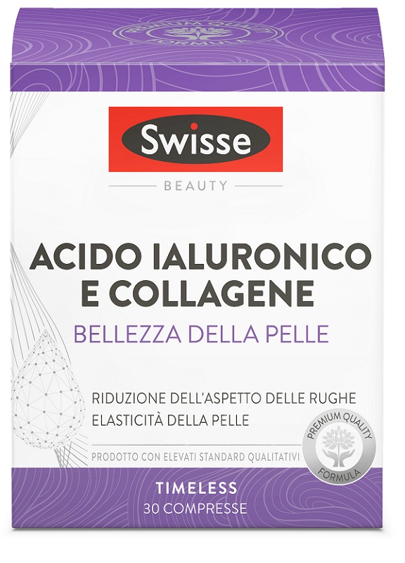SWISSE ACIDO IALURONICO COLLAGENE BELLEZZA DELLA PELLE 30 COMPRESSE - farmaidea24.com