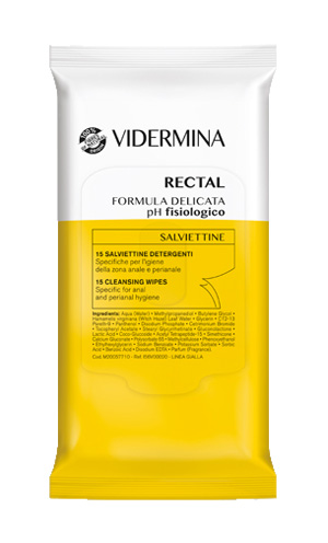 VIDERMINA RECTAL SALVIETTINE 15 PEZZI - farmaidea24.com
