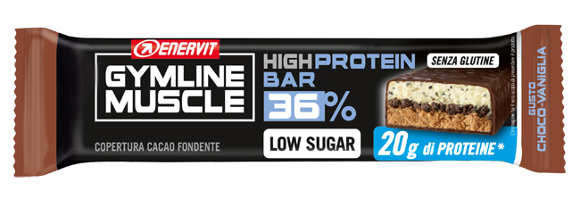 GYMLINE 20 G PROTEINBAR CHOCO/VANIGLIA 55 G - farmaidea24.com