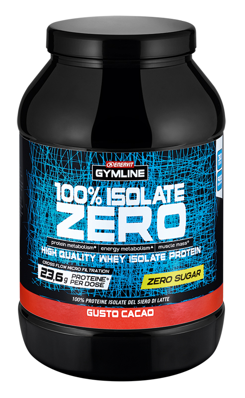 GYMLINE 100% WHEY ISO ZERO CACAO 900 G - farmaidea24.com