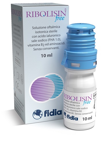COLLIRIO SOLUZIONE OFTALMICA RIBOLISIN FREE 10 ML - farmaidea24.com