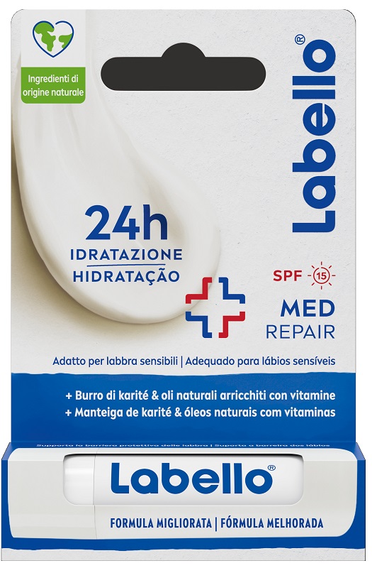 LABELLO MED REPAIR SPF15 24H IDRATAZIONE FONDENTE SULLE LABBRA 5,5 ML - farmaidea24.com