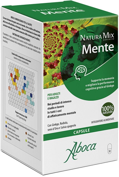 NATURA MIX ADVANCED MENTE 50 CAPSULE - farmaidea24.com