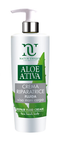 ALOE ATTIVA CREMA FLUIDA RIPARATRICE 190 ML NATUR UNIQUE - farmaidea24.com
