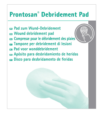 TAMPONE STERILE MONOUSO PRONTOSAN DEBRIDEMENT PAD IN POLIESTERE/POLIPROPILENE ASSORBENTE SPESSORE 3 MM SUPERFICIE 74,75 CMQ MISURA 9X13 CM 3 PEZZI - farmaidea24.com