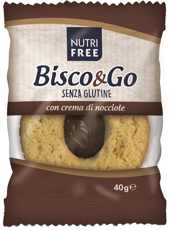 NUTRIFREE BISCO&GO CON CREMA DI NOCCIOLE 40 G - farmaidea24.com