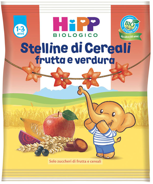 HIPP BIO STELLINE FRUTTA VERDURA 30 G - farmaidea24.com