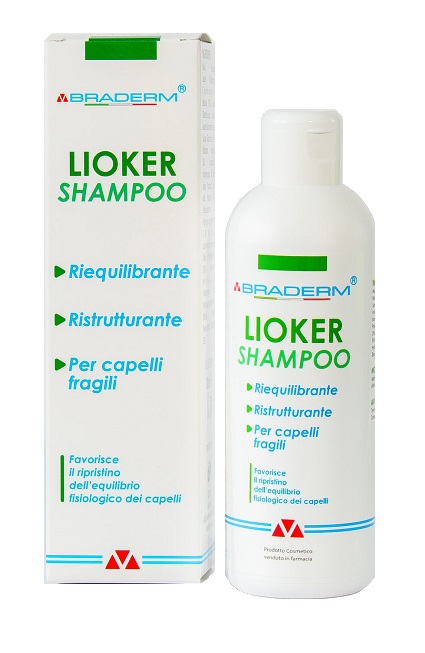 LIOKER SHAMPOO 200 ML BRADERM - farmaidea24.com
